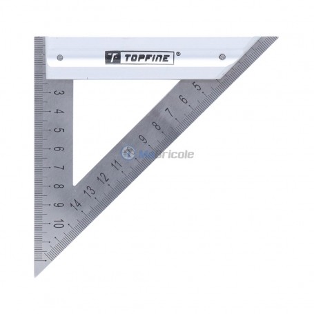 Equerre triangle en aluminium 130mm TOPFINE