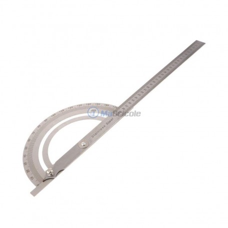 Rapporteur d'angle 30cm 180° stainless steel