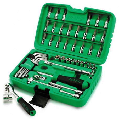 مجموعة أدوات و مفاتيح مع حقيبة 51 قطعة توبتول