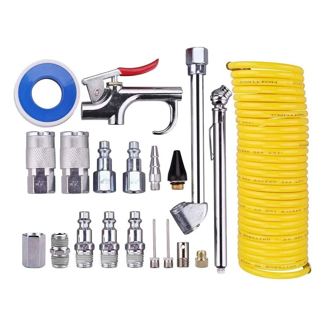 Kit d'accessoires pour compresseur avec manomètre tuyau rallonge -  Accessoires pneumatiques - Achat & prix