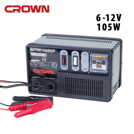 Chargeur de batterie 6-12V 105W CROWN