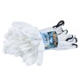 Jeu de 6 paires de gants pour travaux de précision blanc en polystère KAPRIOL