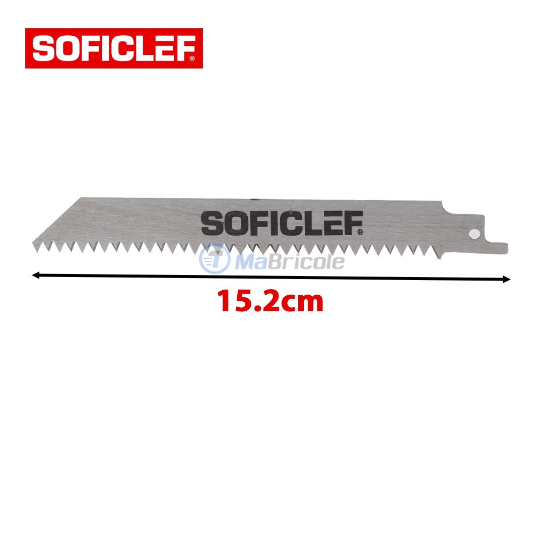 Lame de scie sabre inox 152mm – SOFICLEF