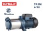 Pompe à eau silencieuse 4 Turbines 9m-43m 0.75Kw SOFICLEF