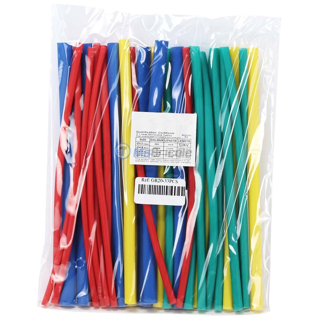 Gaine rétractable pour fil électrique 3,27,9mm