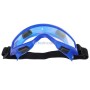 Lunettes de protection transparent anti buée, Anti-poussière étanche, monture bleu, Bande élastique réglable RABILIOTA