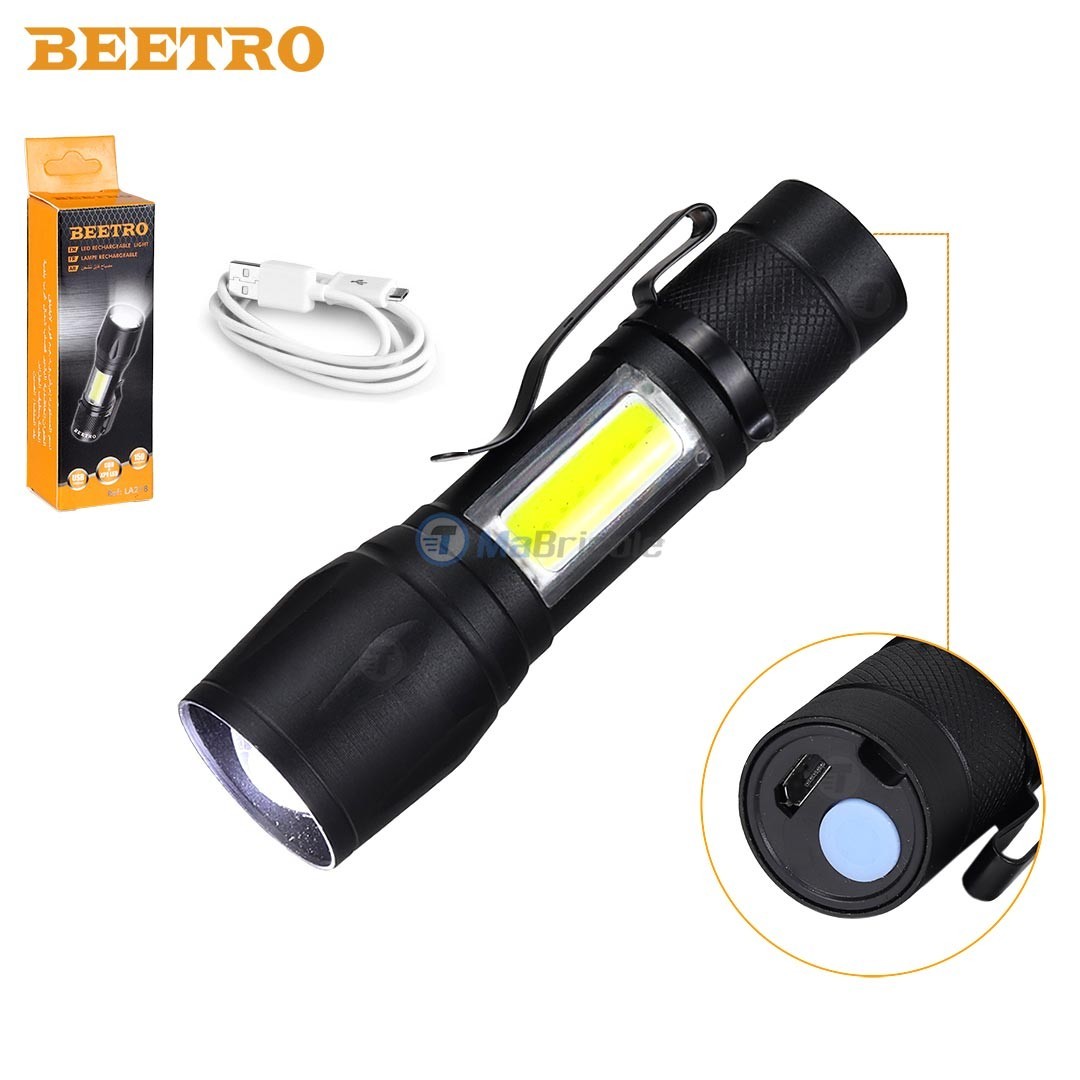 Lampe torche LED rechageable USB 150LM BEETRO