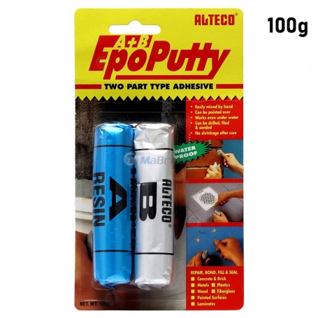 Colle Epoxy Adhésive en deux parties A+B EpoPutty 100g ALTECO