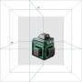 Niveau laser autonivelant vert 1H 360° 2V 360° 70m Max ADA