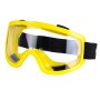 نظارات شفافة مضادة للضباب، مقاومة للماء والغبار، إطار أصفر ، شريط مطاطي قابل للتعديل رابيليوطا
